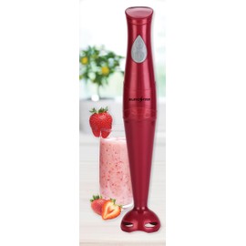 EUROSTAR EH401R 2-Speed Immersion Hand Blender with Detachable Shaft, Red