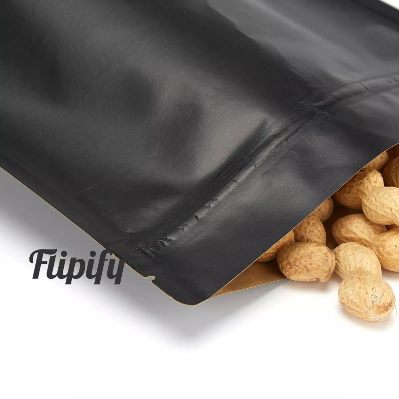 Flipify 7x9.8 Smell Proof Large Bags Zip Resealable Window Stand