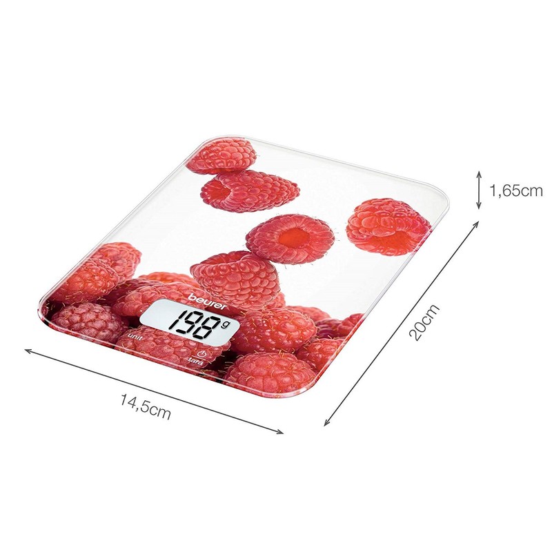 Beurer KS 19 slate kitchen scale, glass