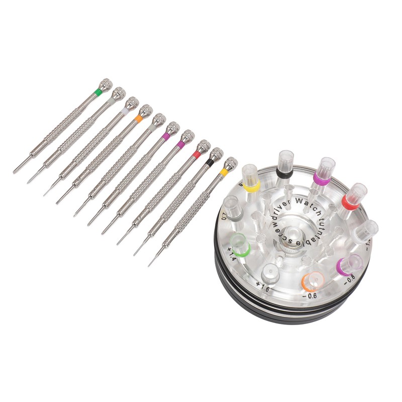 10pcs Screwdriver Kit for Watches Flat Blade Slotted Screwdriver with