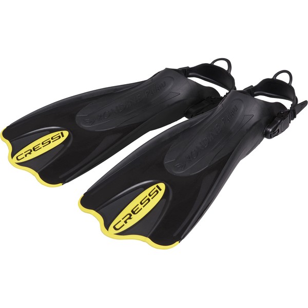 Cressi Palau Saf Snorkeling and Swimming Travel Flippers - Yellow, X-Small/Small (EU 35-38)