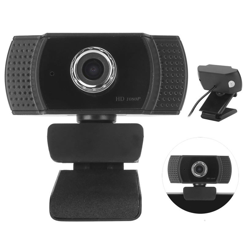 1080P Webcam Cameras for Computers with Builtin Microphone for Online