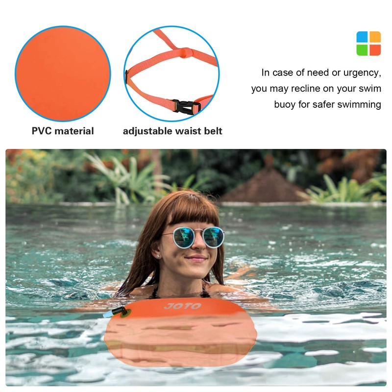 JOTO 2 Pack Swim Buoy Float for Open Water, Swimming
