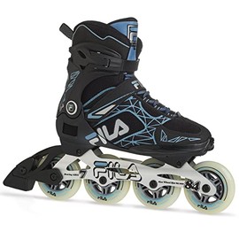 FILA Skates - Legacy Pro 84 Inline Skates for Women and Men (Black/Blue, Women 9)