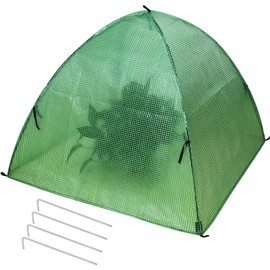 Plant Tent Outdoor Winter Shrub Cover Green Frost Tents Plant Covers Freeze Protection Tent Waterproof Plant Frost Protector Plant Guard Cover to Protect Plants Vegetable from Animals, 37X37X27Inch