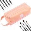 Pencil Case, 2-Compartment Pencil Case, Pencil Case for School, Pencil