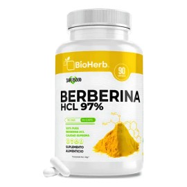 Berberina HCL Al 97 Clorhidrato (90 Cápsulas Para 90 Días) [Potente Formulacion]  Alta Concentracion Absorcion Potenciada  Maxima Eficacia  Calidad...