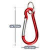 com-four® 12 x Carabiner Hooks - Large Snap Hooks with