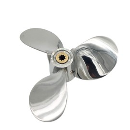 ARKDOZA 7 1/2x8 Stainless Steel Propeller 9 Tooth SS Prop for Yamaha Outboard Motor Engine 4hp 5hp 6hp 4A 4M 5M 5C F4 F6L F6S F5A F6C 7.5x8