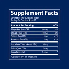 Trace Minerals Magnesio Líquido Iónico 400mg Sin Sabor 59ml Vegano                                                                                    