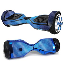 MightySkins Glossy Glitter Skin for Ultra Hoverboard - Blue Retro | Protective, Durable High-Gloss Glitter Finish | Easy to Apply, Remove, and Change Styles | Made in The USA (GL-HOVH1-Blue Retro)