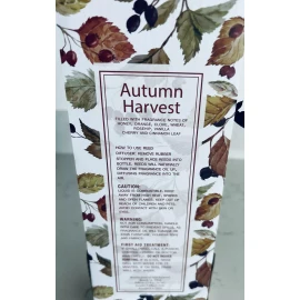 JuliaRaymond Fragrance Reed Diffuser ~AUTUMN HARVEST~ 5.5fl Oz/162ml.