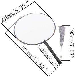 SJZBIN Classic Chinese Round Fans, Hand Painting Fans, Hand Fan Blank Fans, Ancient Court Style Round Blank Silk Fan for DIY Craft Making Supplies Party Favors