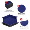 sourcing map 2pcs PU Leather Dice Tray Unisex Valet Tray