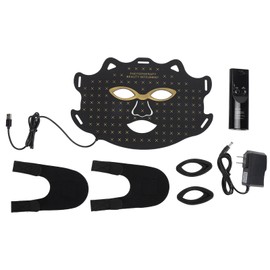 7 Colors Light Facial Photon Beauty Device for Rejuvenation Fade Fine Lines Anti Aging Infrared LED Facial Light 100‑240V US Plug Black