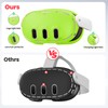 Silicone Cover Compatible with Meta/Oculus Quest 3 Accessories, VR Silicone