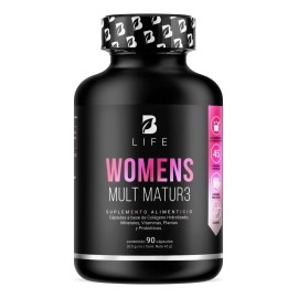 Multivitamínico Para Mujer Mayor De 40 Años 90 Cáps. B Life Sabor Sin sabor