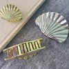 2 Pcs Seashell Hair Claws for Women Girls (Rose gold)