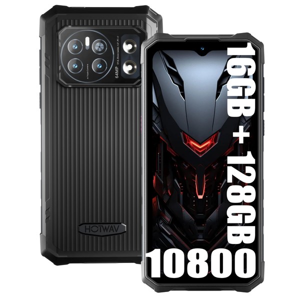 HOTWAV Cyber 13 Outdoor Mobile Phone Without Contract Android 14.10800mAh,
