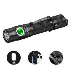 Sofirn SC31T Tactical Flashlight Rechargeable, Super Bright EDC Flashlight 2000 High Lumens, Dual Switch, for Camping Hiking Dog Walking