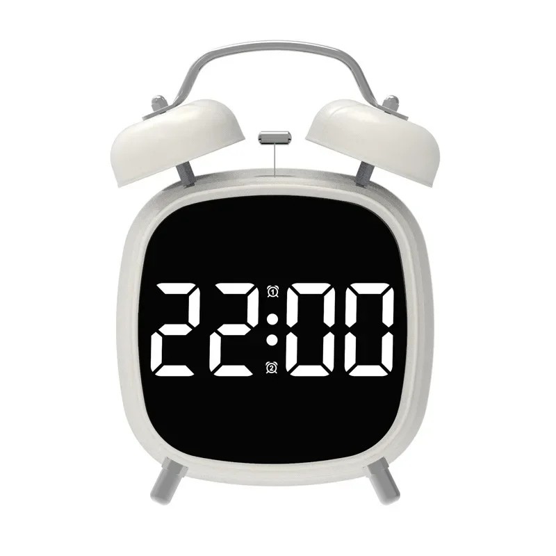 Digital Alarm Clock with Loud Double Bell Alarm for Heavy