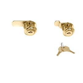CRL Gold Plated Finish Cam Lock - Keyed Alike