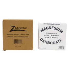 Z Athletic Gym Chalk Block for Rock Climbing, Weightlifting, Gymnastics, and Crossfit, 100% Pure Magnesium Carbonate with No Fragrance, Pigments, or Fillers, 2oz