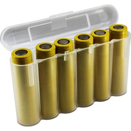 Birdz 5 Clear 18650 & CR123A 6 Battery Holder Storage Case for 18650 Batteries