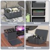 6-Pack Plastic Storage Baskets with Lid, Organizer Bins, Gray