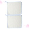 Baluue 2sets Nylon Face Wash Cloth Exfoliating Bath Towel Quick