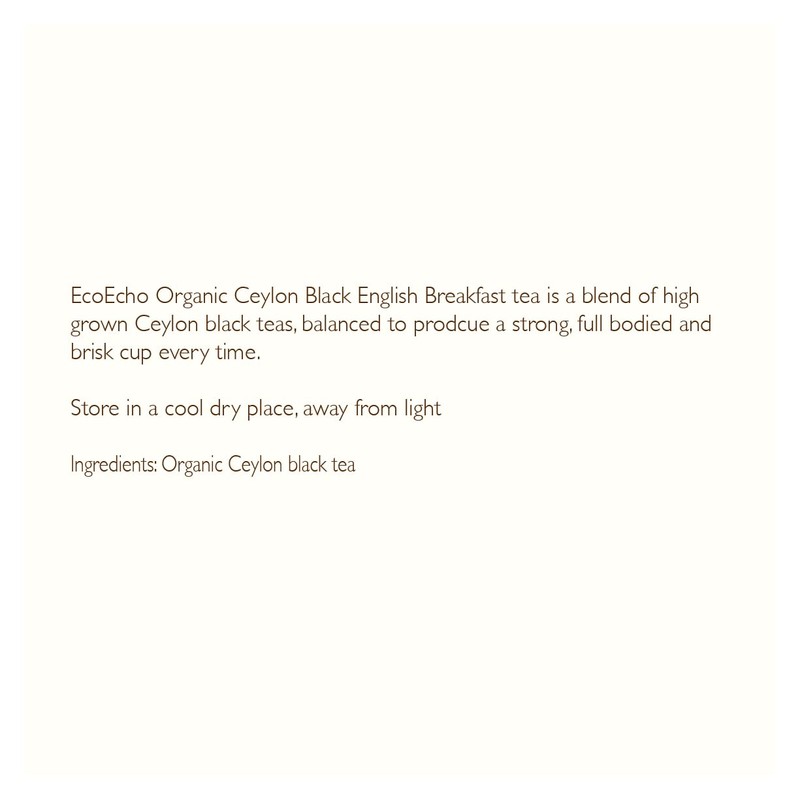 EcoEcho Organic Ceylon Black Tea - English Breakfast - Loose