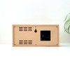 KATOMOKU Thermo Clock Oak km-152OA Wooden Watch Thermo Hygrometer, Dual