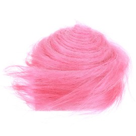 PATIKIL 4.9ft x 2 in Faux Fur Fabric Roll, Plush Precut Strips for DIY Craft Christmas Decoration Cosplay Costume, Pink
