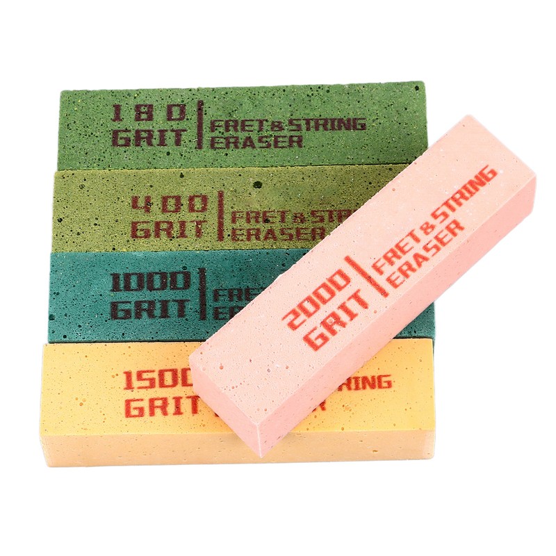 5Pcs Fret Eraser Dust Cleaner Fretboard Scrubber String Polishing Tool