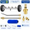 2-in-1 Undercarriage Pressure Washer Kit with Extension Wands – 4000