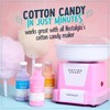 Nostalgia Cotton Candy Flossing Sugar (3-Pack), Grape, Pink Bubble Gum,