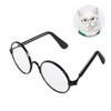 YAODHAOD Pet Sunglasses Classic Retro Circular Metal Prince Sunglasses Funny