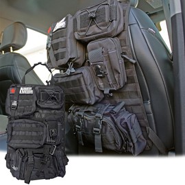 AnarchyOutdoors Tactical Seat Back Organizer – Durable, Multi-Pocket Vehicle Storage with Customizable Molle System, Easy Installation for Road Trips, Camping, Hunting & Everyday Use