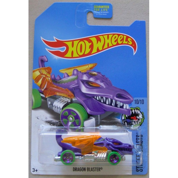 Hot Wheels 2017 Street Beasts Dragon Blaster, Purple (Treasure Hunt)