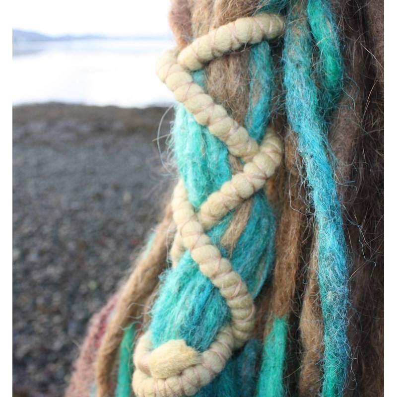 DreadLab - Bendable Spiral Dread Ties (40cm, Blonde with Blonde