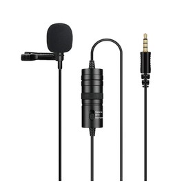 ayex Professional Lavalier Microphone with Wind Protection and Clamp Universal Use for Interviews Livestreams UVM LV-10