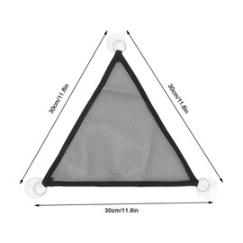 Alvinlite Pack of 2 Bearded Dragon Hammock, Mesh Terrarium Hammock, Black Reptile Accessories for Chameleon, Lizards, Gecko, Snakes, Iguana, 30 x 30 cm