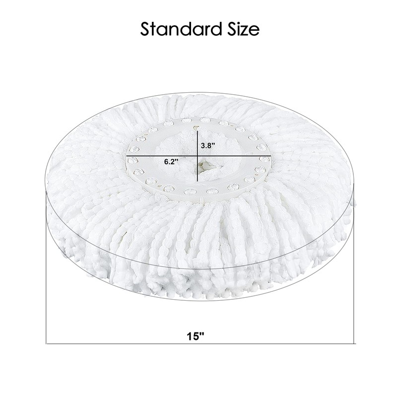 Spin Mop Replacement Head 5 Pack Magic Mop Refill for