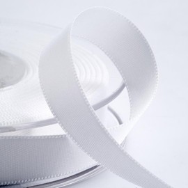 Italian Options Satin Ribbon, 10mm Wide x 25 Metre Roll, White