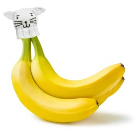 NANA HATS Banana Freshness Preserver, Keep Bananas Fresh Longer, Ideal for Organic Bananas, Innovative Banana Holder for Home Use, Extend Freshness of Your Fruit, AS SEEN ON SHARK TANK, Cat