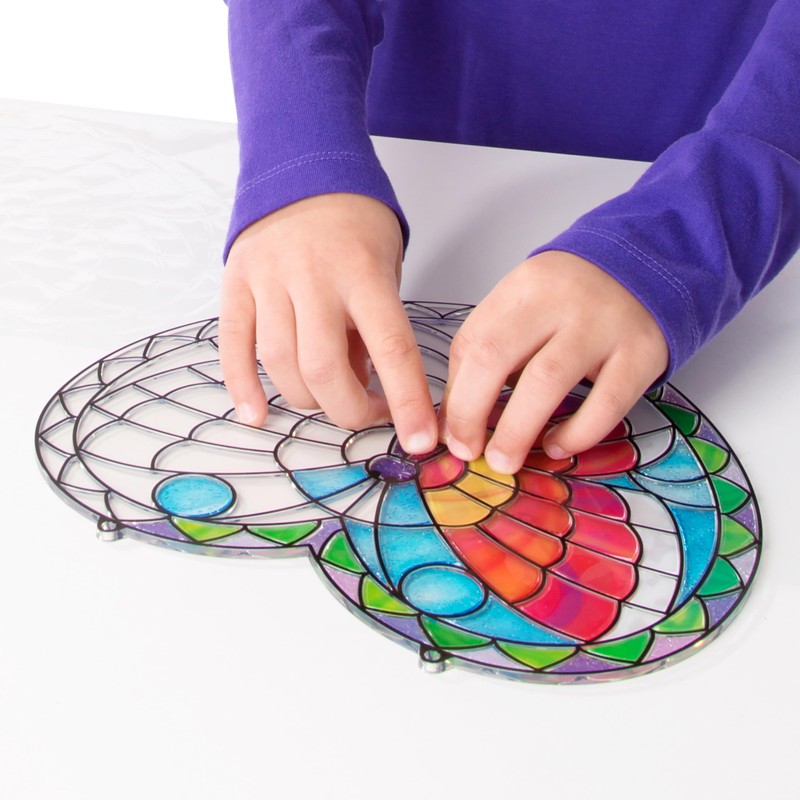 Melissa & Doug Stained Glass Made Easy Activity Kit: Butterfly