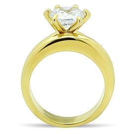 YourJewelleryBox SOLITAIRE WEDDING & ENGAGEMENT SET SIMULATED DIAMOND RING WOMENS Size L TK097G