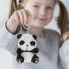 UPKOCH Adorable Plush Panda Keychain for Handbags - 4.7 Inch
