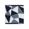 Com Size M 95-20VI04-204 Handkerchief Towel, Panel Pattern, navy