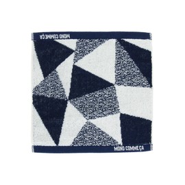 Com Size M 95-20VI04-204 Handkerchief Towel, Panel Pattern, navy
